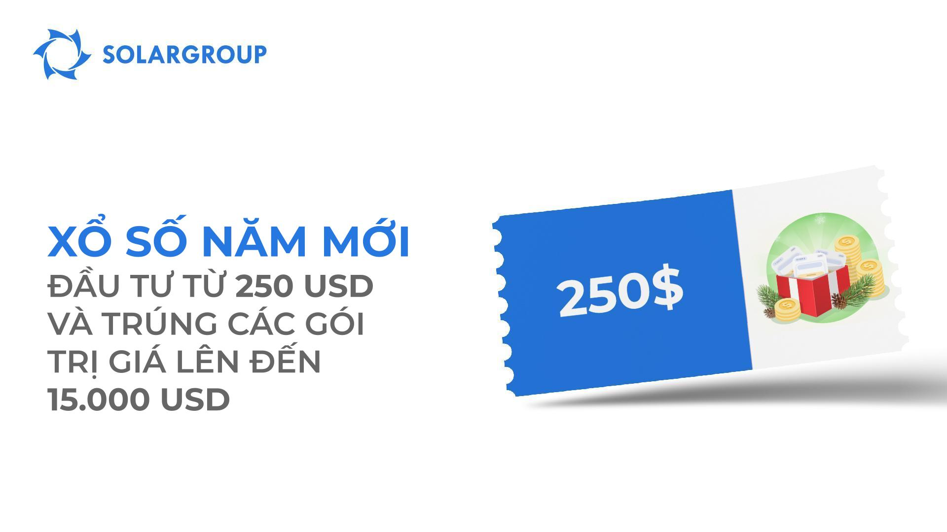 SOLARGROUP Xổ số năm mới với tổng giải thưởng 25.000 USD