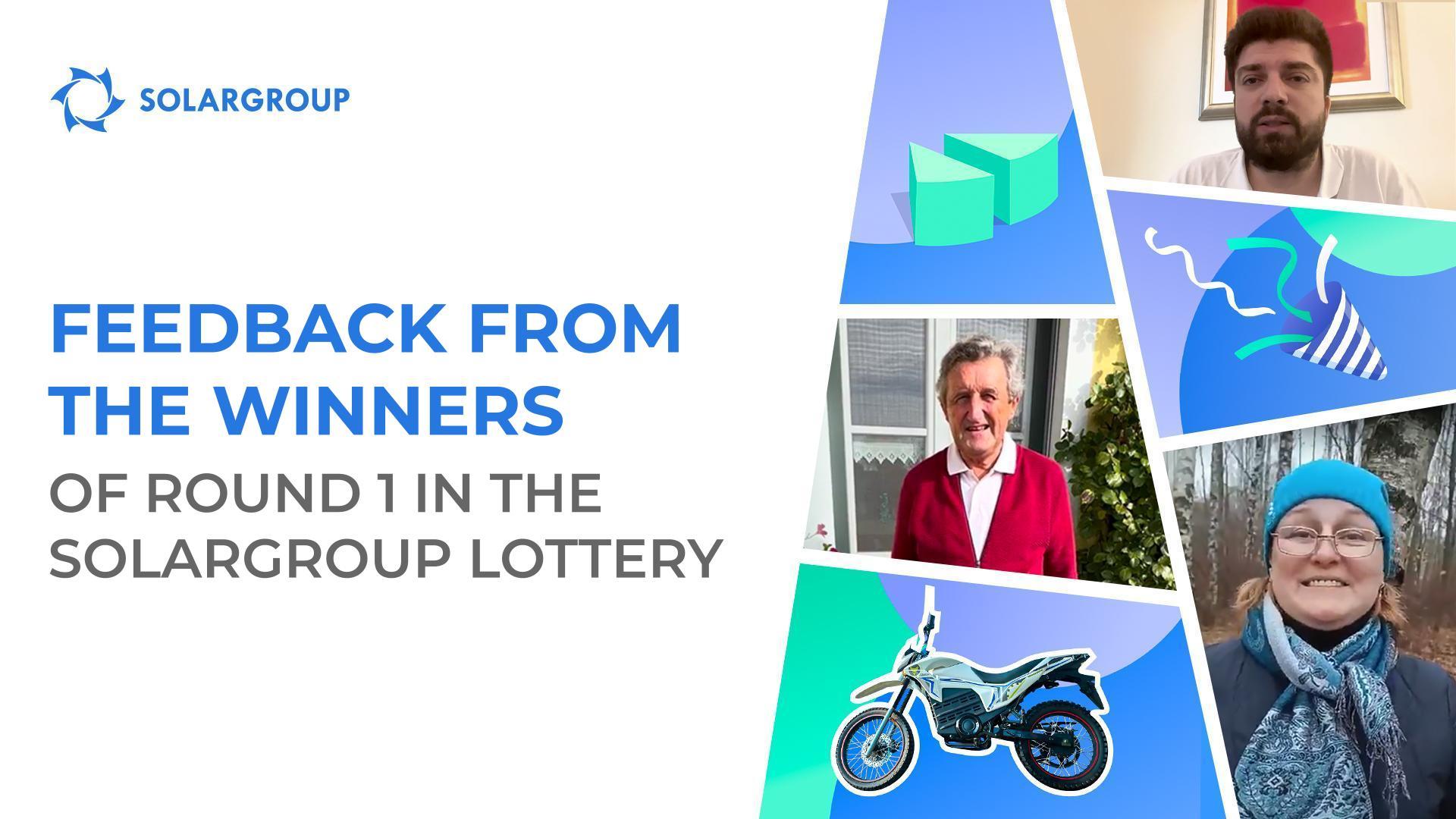 "Finally I was lucky!" - emotions after winning in the SOLARGROUP lottery