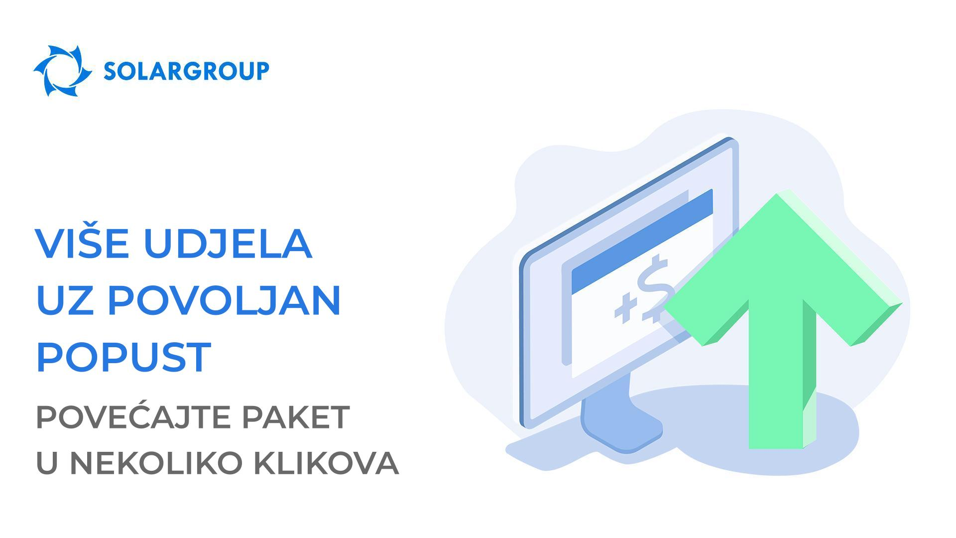 Više udjela uz povoljan popust: povećajte paket u nekoliko klikova