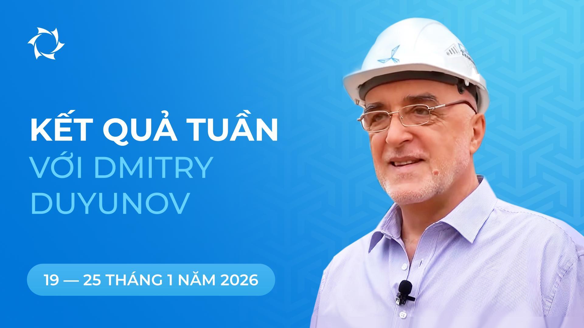 Tổng kết tuần của dự án «Động cơ Duyunov»