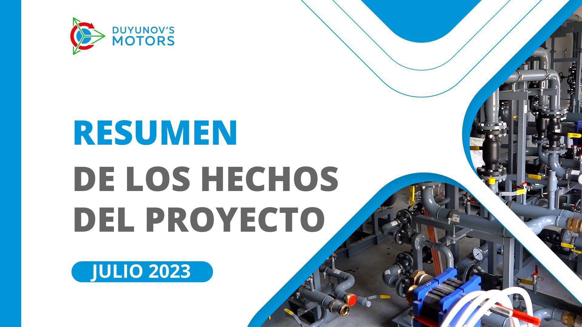 Hechos clave del proyecto en julio