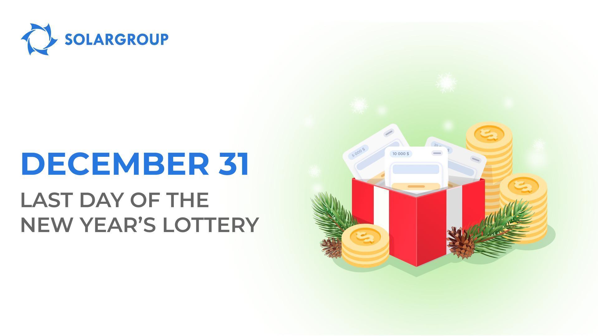 SOLARGROUP New Year's lottery is about to end