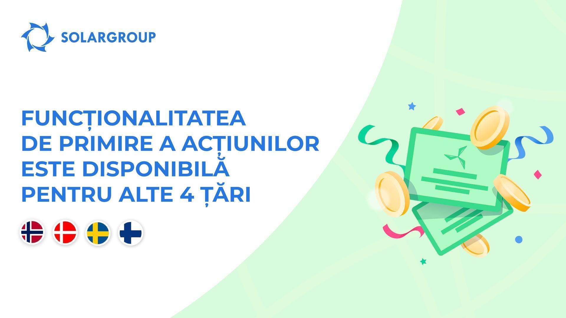 Oferim acces la funcționalitate în țările: Norvegia, Danemarca, Suedia și Finlanda