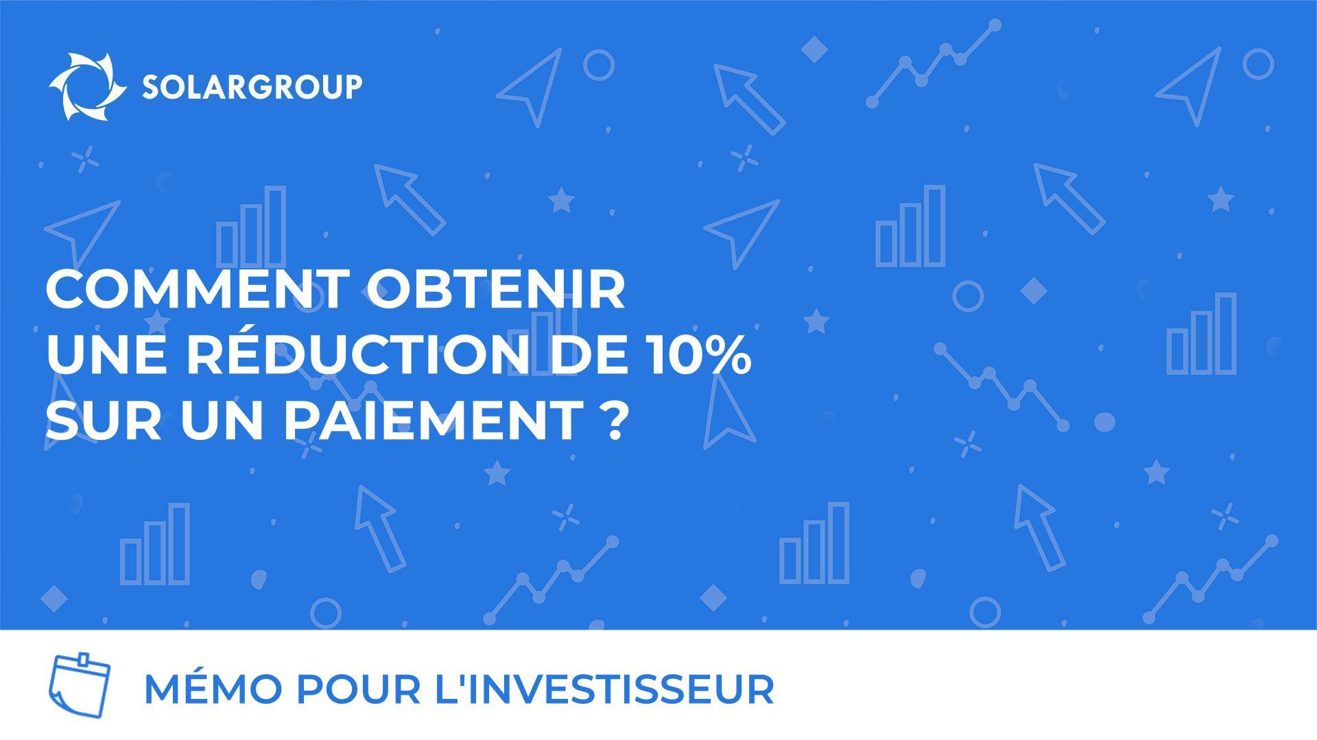 Réduction de 10% pour un remboursement anticipé