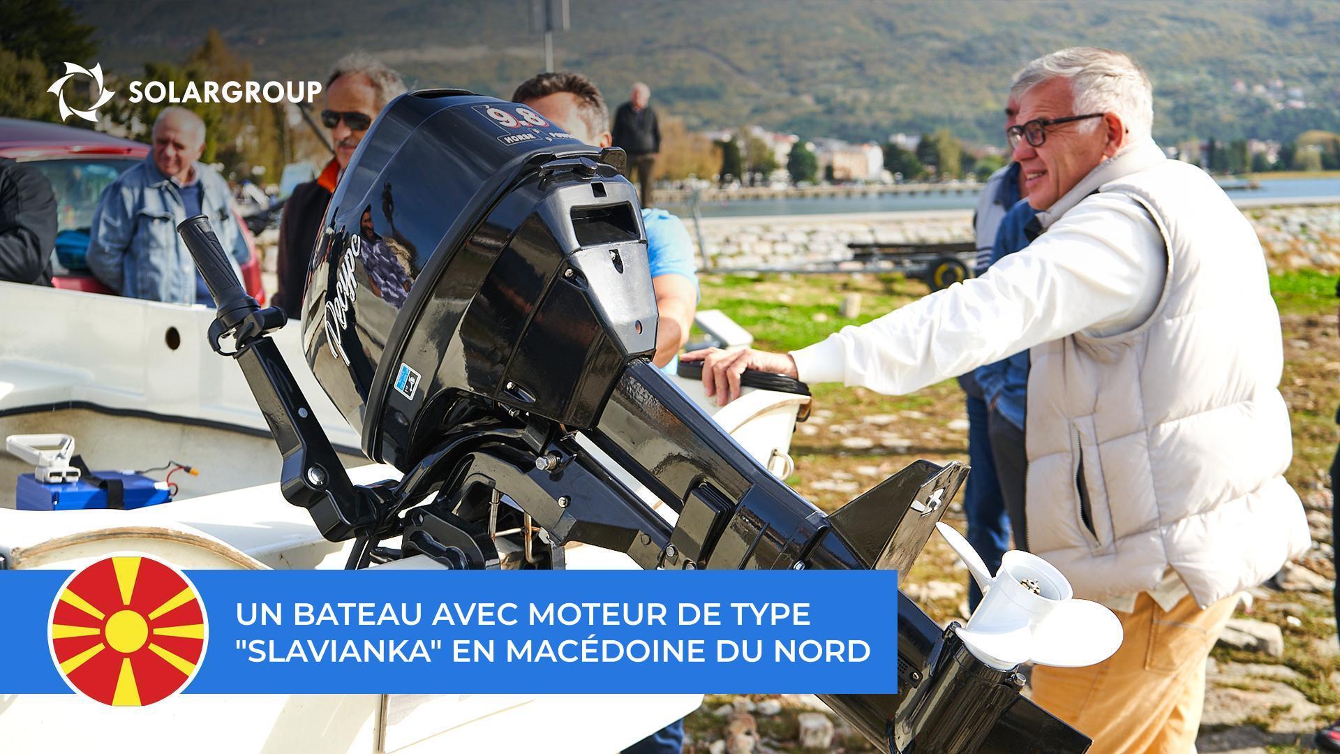 Andrey LOBOV a effectué des tests d’un bateau électrique sur le lac d'Ohrid