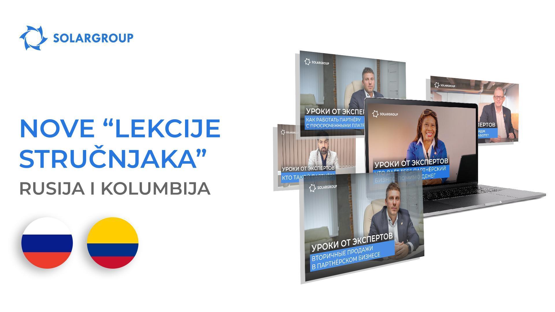 Nove "Lekcije stručnjaka": Rusija i Kolumbija