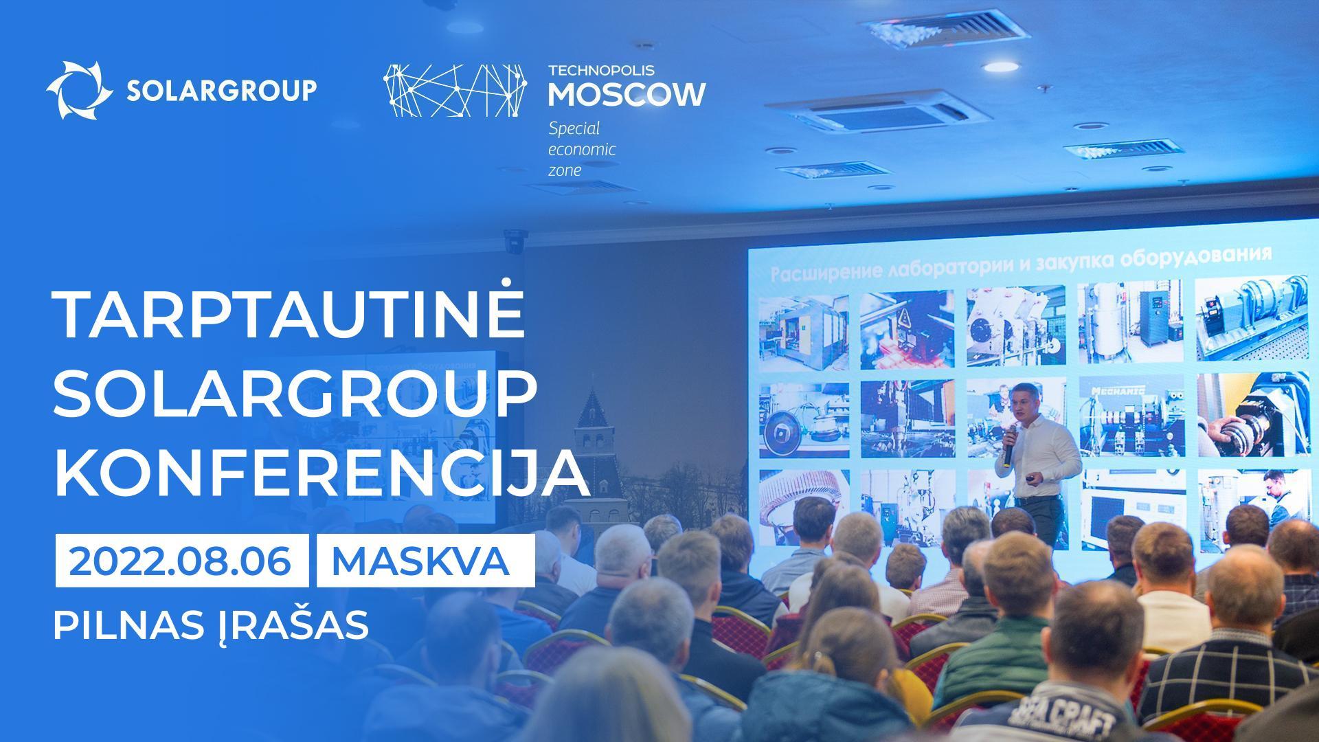 SOLARGROUP konferencija: transliacijos įrašas