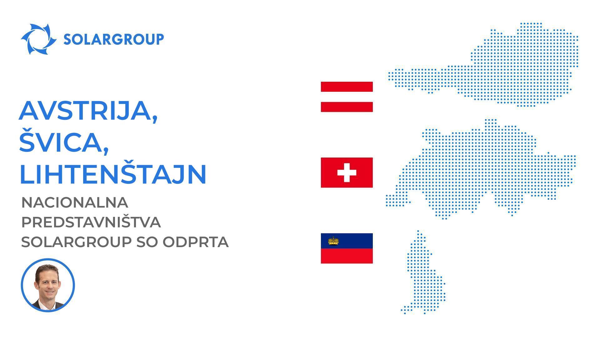 Nacionalna predstavništva SOLARGROUP so se odprla v treh evropskih državah hkrati