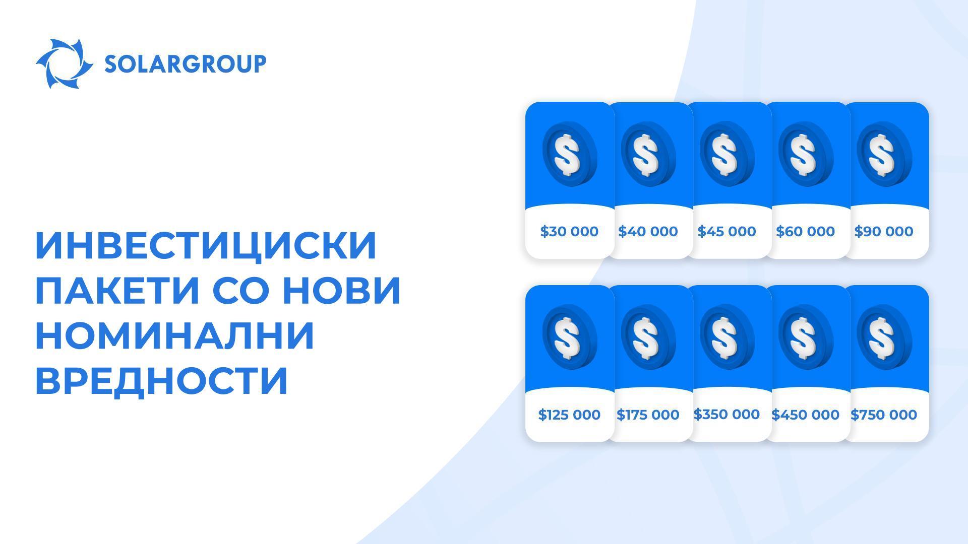 30.000 $ и 9 други номинални вредности на пакети