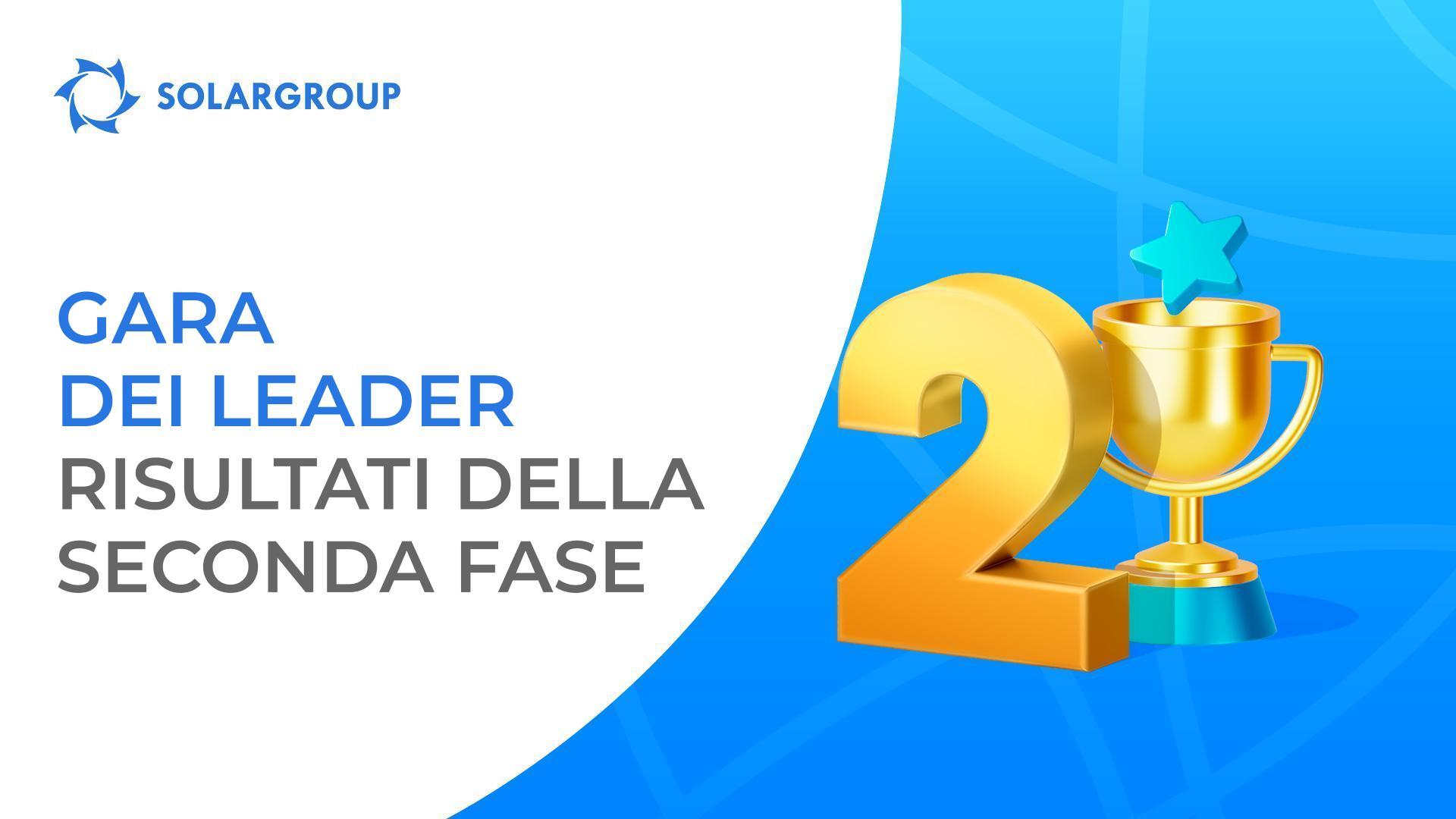Promo Gara dei leader: congratulazioni ai vincitori della seconda fase!