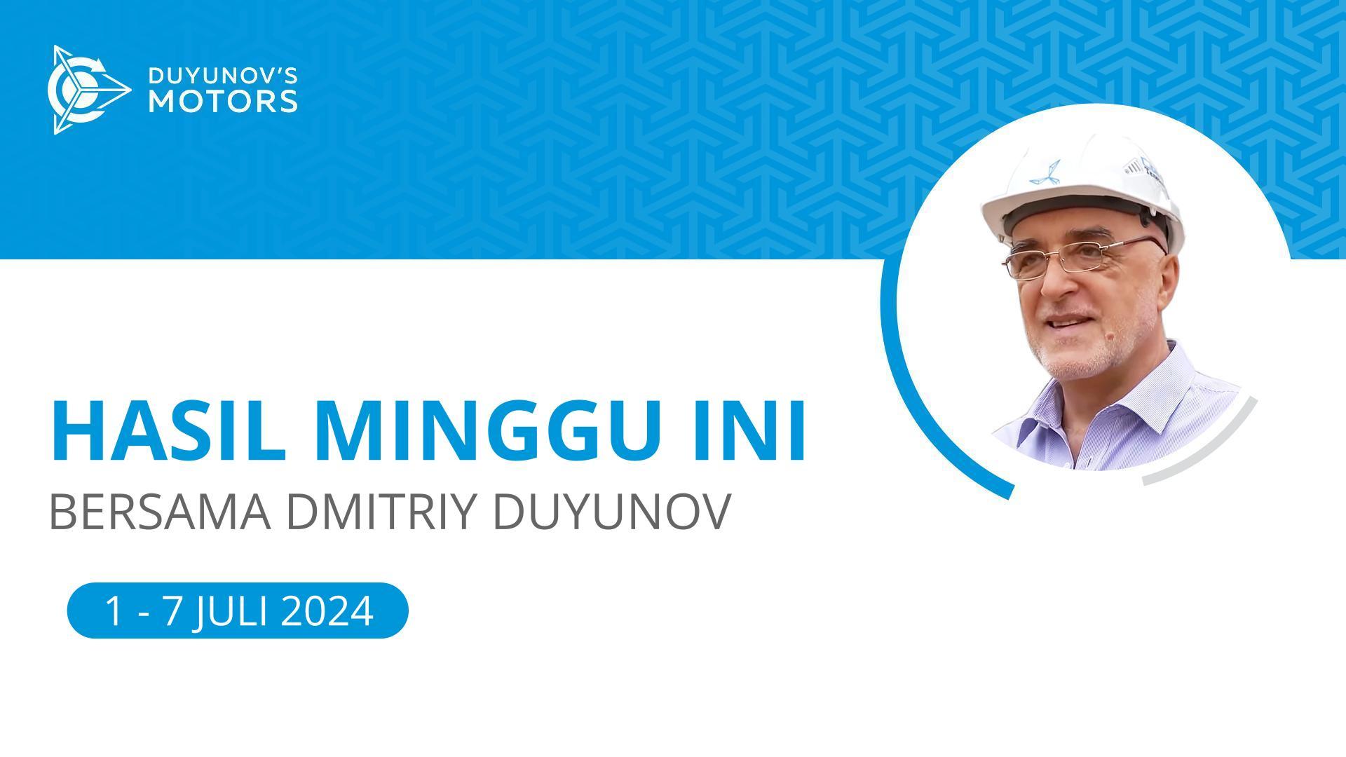 Hasil minggu ini dalam proyek "Motor Duyunov"