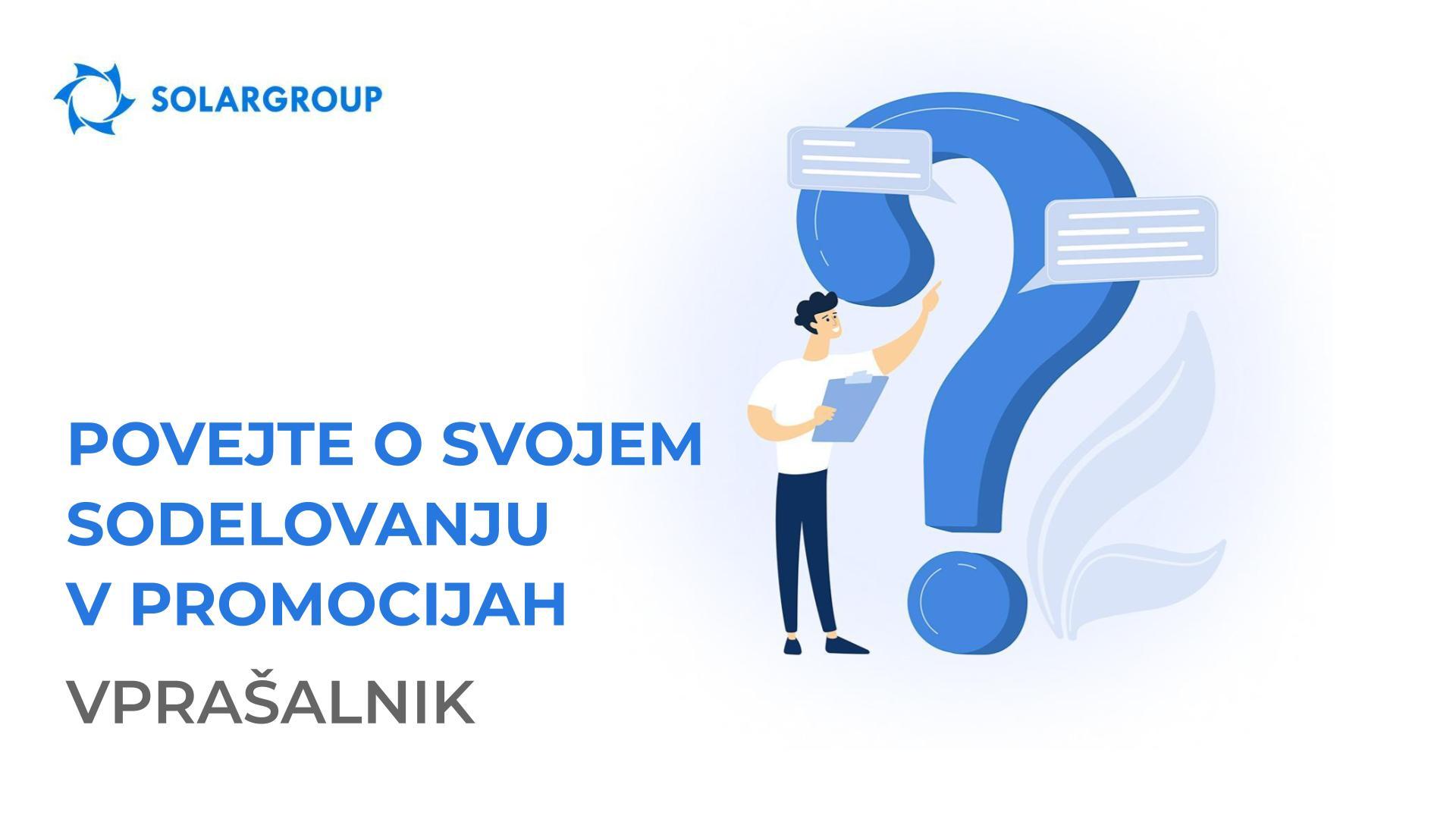 Vprašalnik! Kaj vam prinese sodelovanje v promociji?