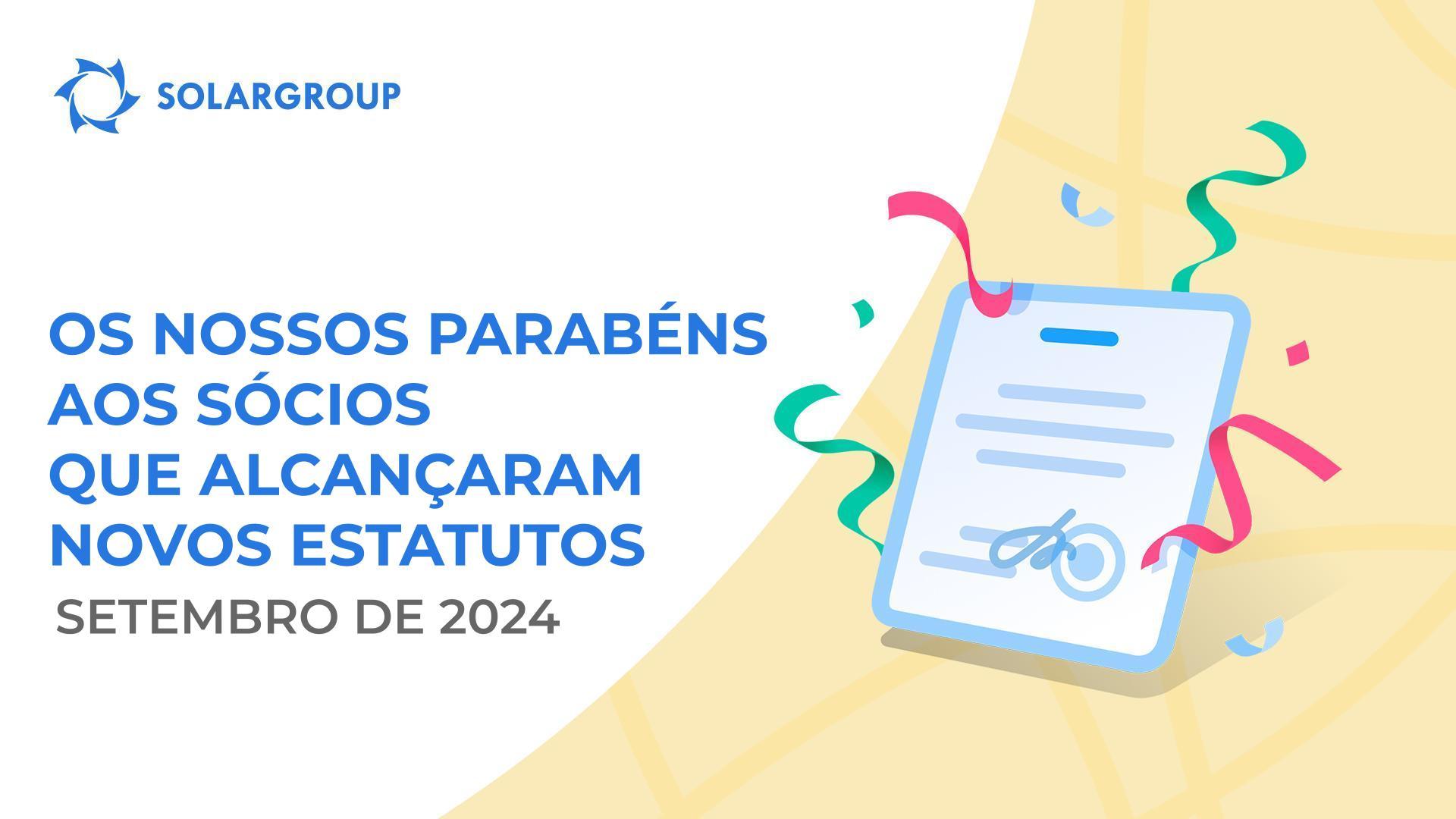 Felicitamos todos os sócios que alcançaram novos estatutos!👏