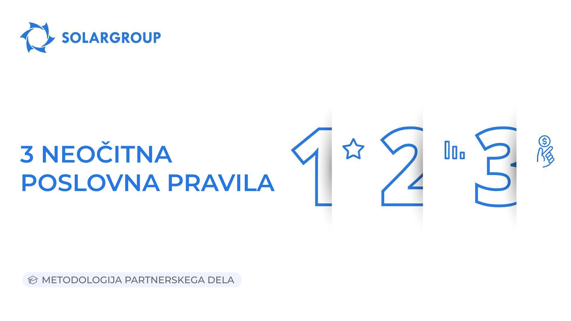 3 neočitna poslovna pravila | Metodologija partnerskega dela