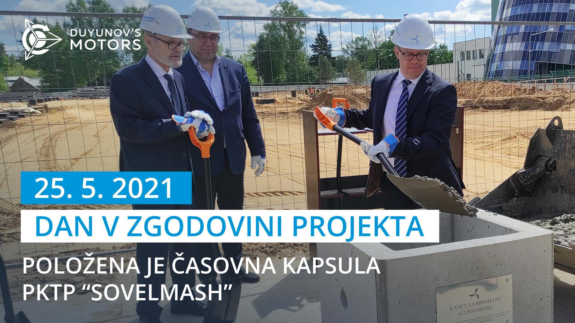 25. maj 2021 je nepozaben datum v zgodovini projekta