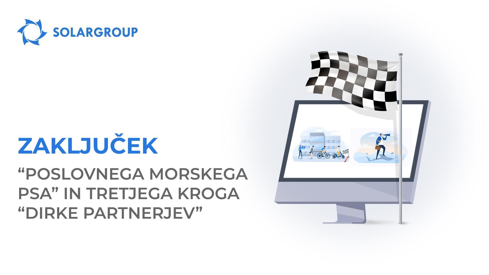 Zaključek "Poslovnega morskega psa" in tretjega kroga "Dirke partnerjev"