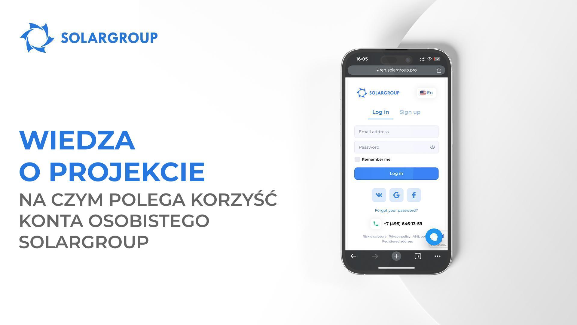 Wiedza o projekcie: na czym polega korzyść konta osobistego SOLARGROUP