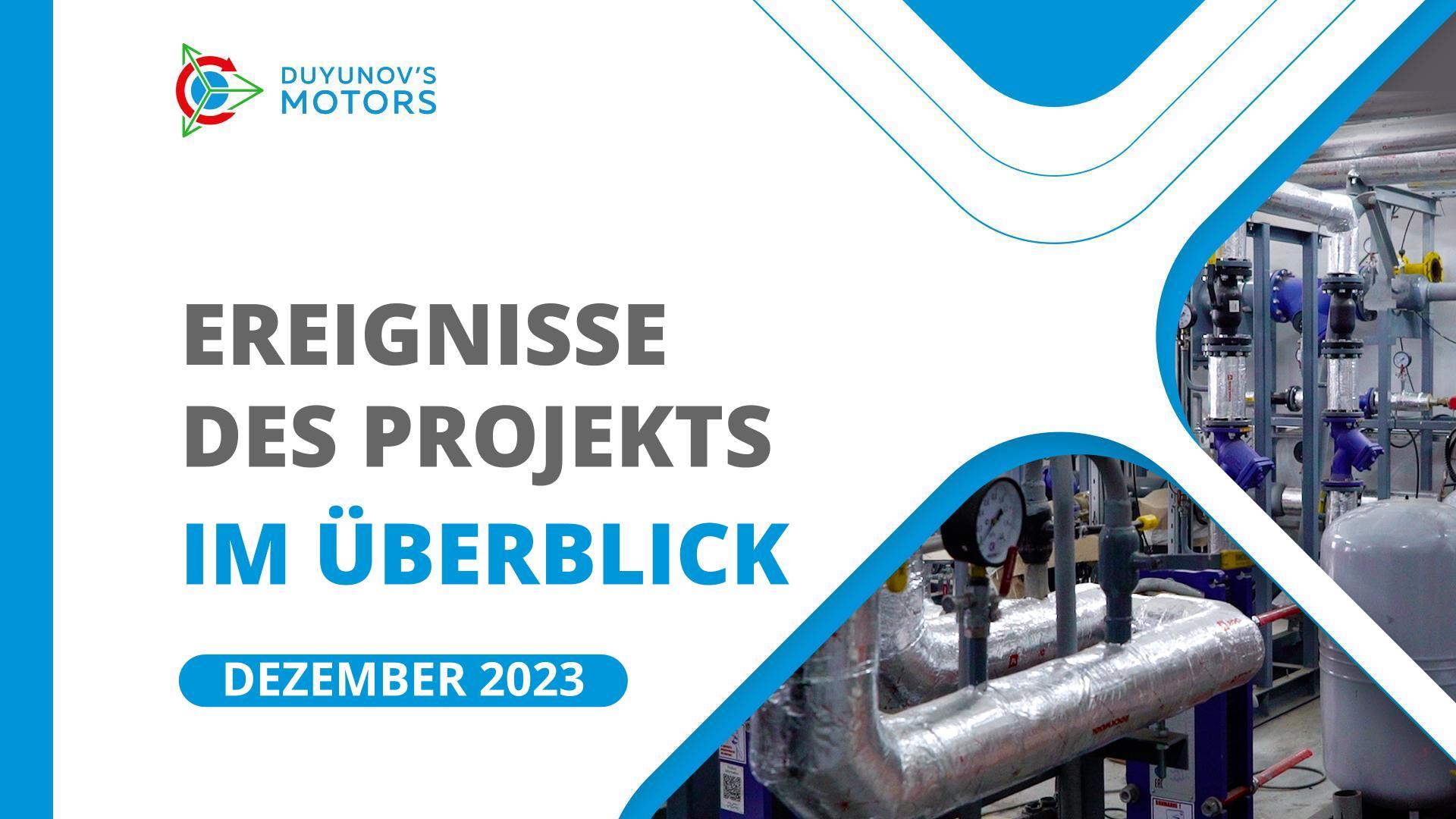 Die wichtigsten Ereignisse im Rahmen des Projekts im Dezember