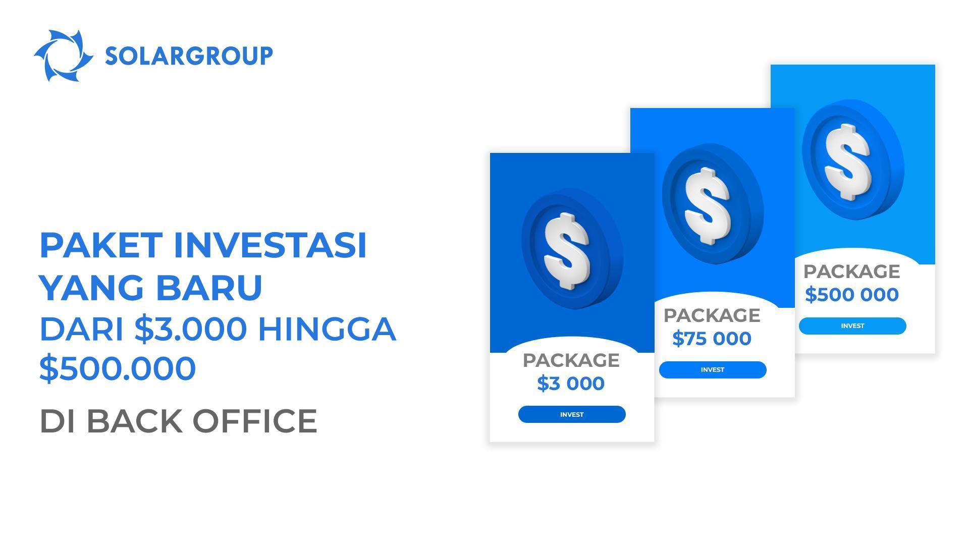 Paket investasi denominasi baru di back office