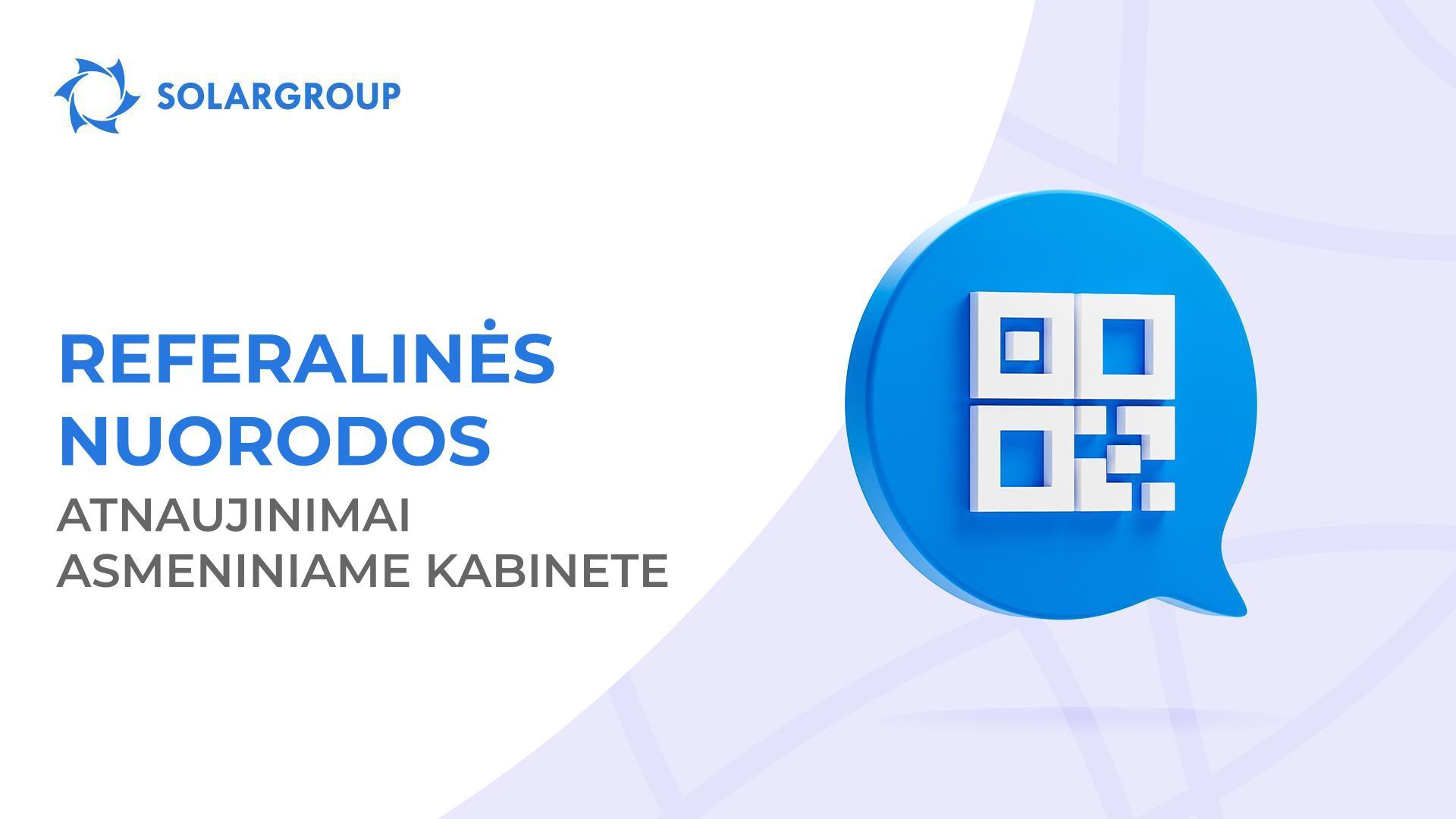 Atnaujintas skyrius „Referalinės nuorodos“ asmeniniame kabinete.