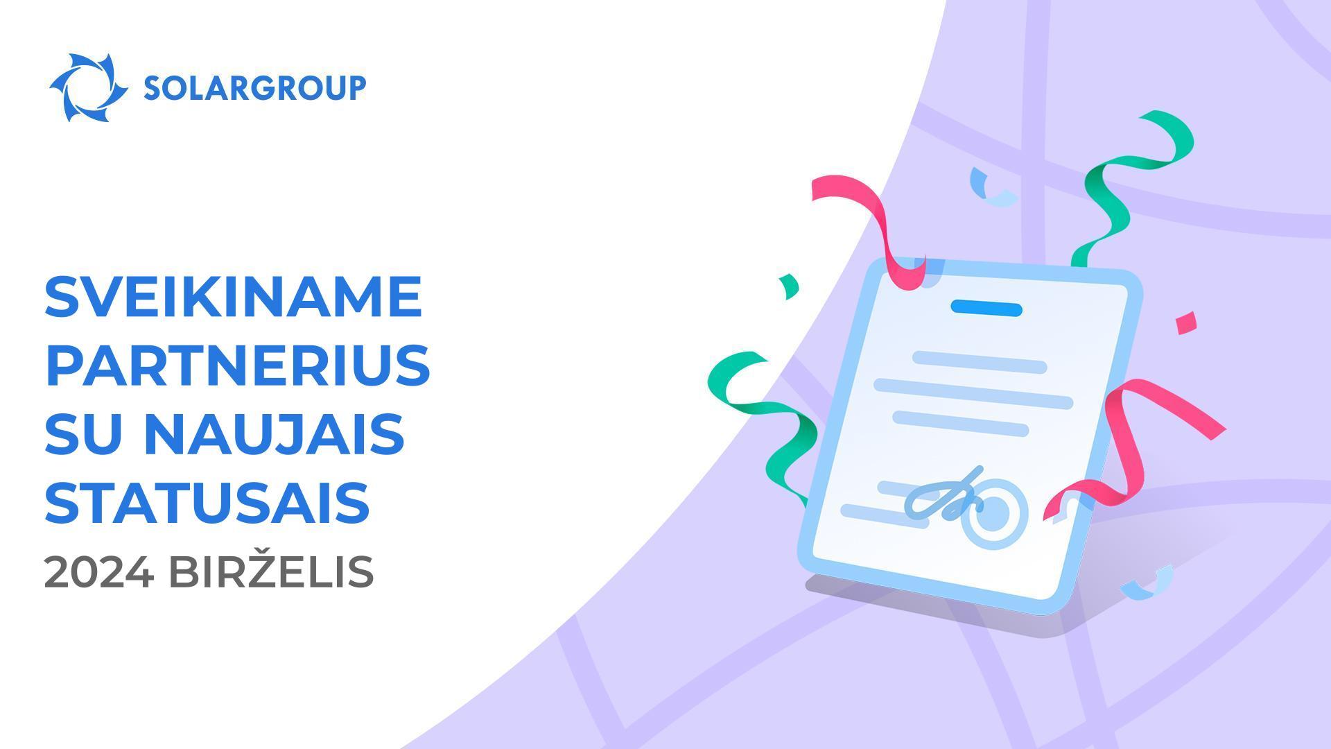 Sveikiname partnerius su naujais statusais!