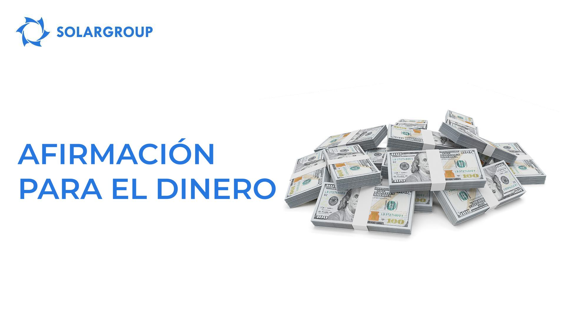 Afirmación para el dinero