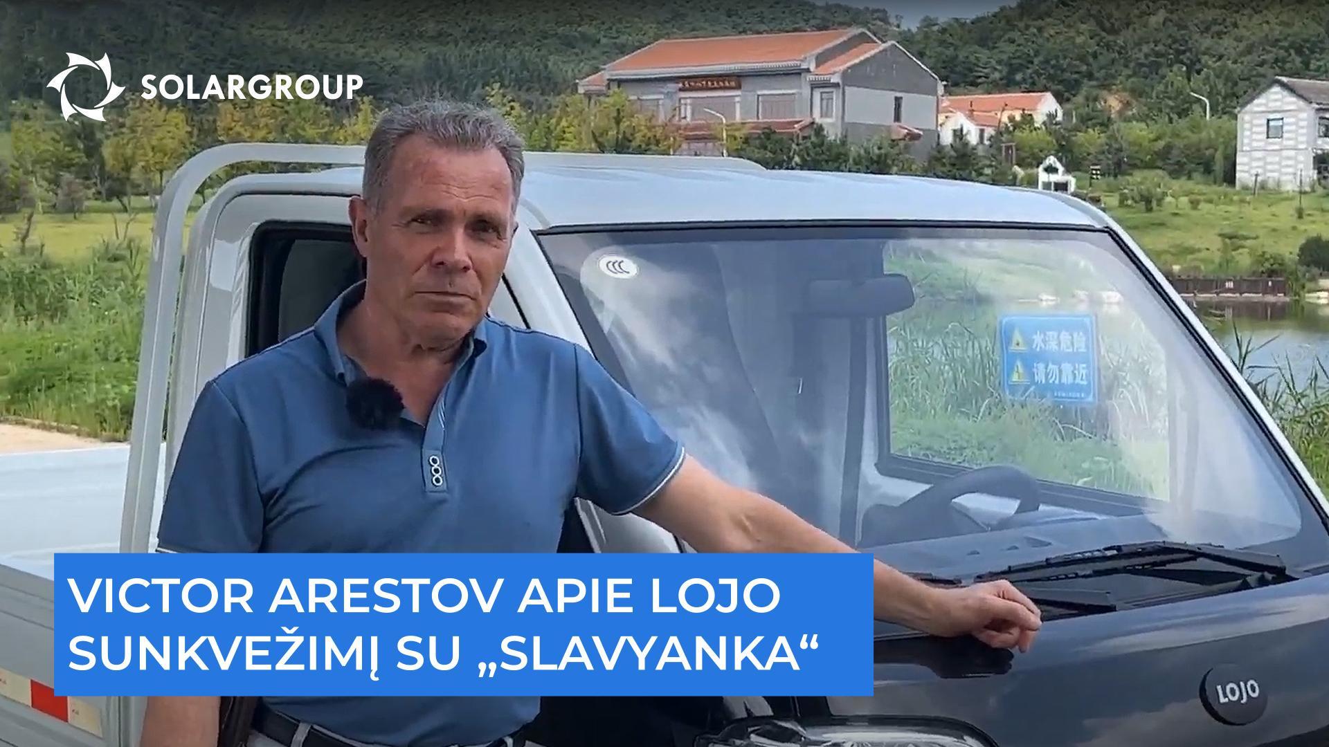 Sunkvežimis su „Slavyanka“ ir kinų magnetiniai varikliai