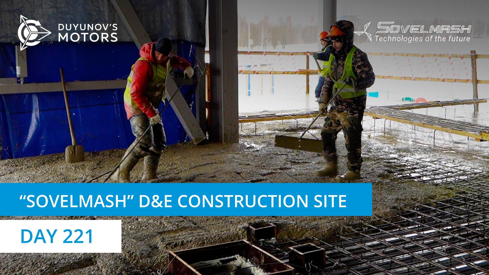 The start of casting the interfloor slabs for the "Sovelmash" D&E office and amenity building | Day 221