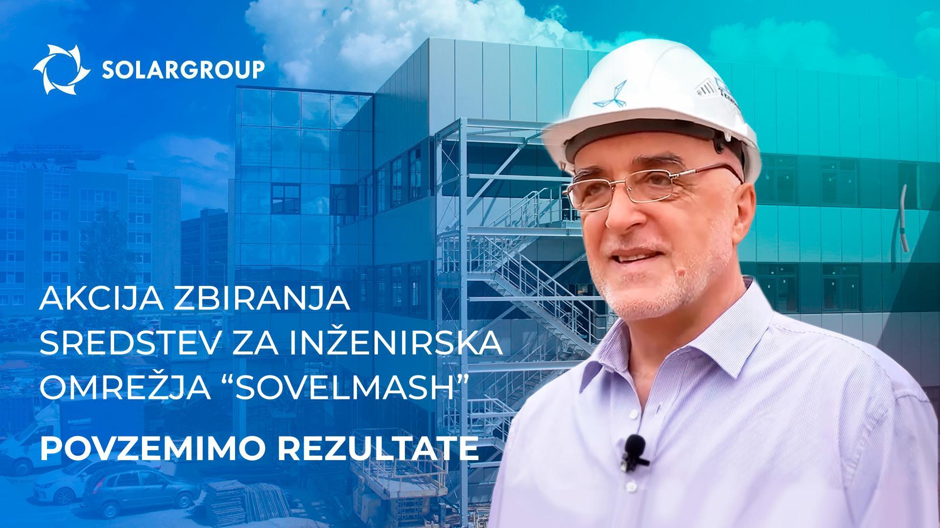 Akcija zbiranja sredstev za inženirska omrežja "Sovelmash": povzemimo rezultate
