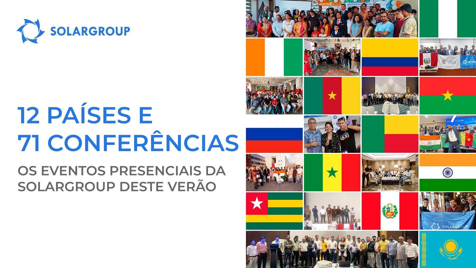 12 países e 71 conferências: os eventos presenciais da SOLARGROUP deste verão