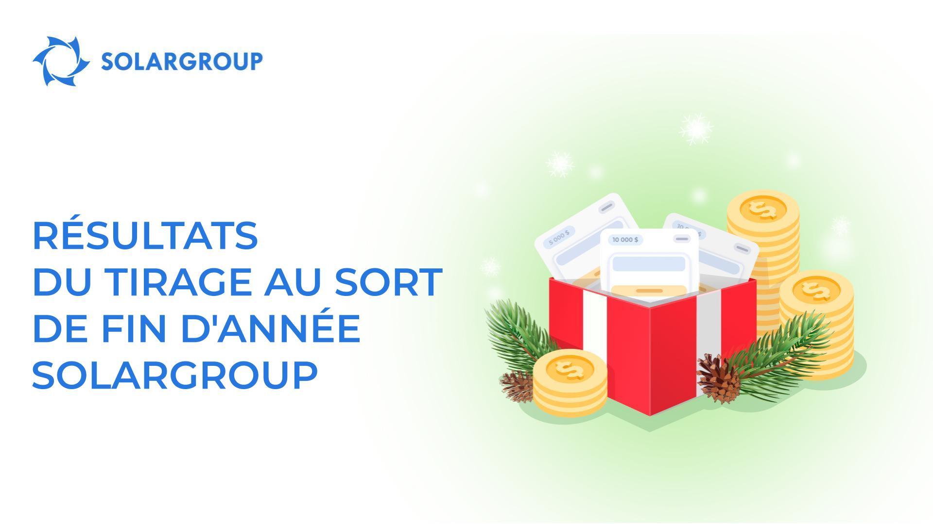 Résultats du tirage au sort des packs d'investissement