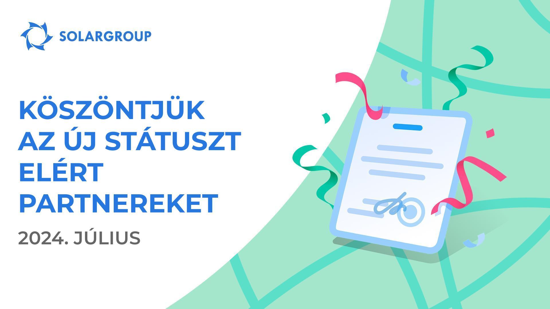 Köszöntjük az új státuszt elért partnereket!👏