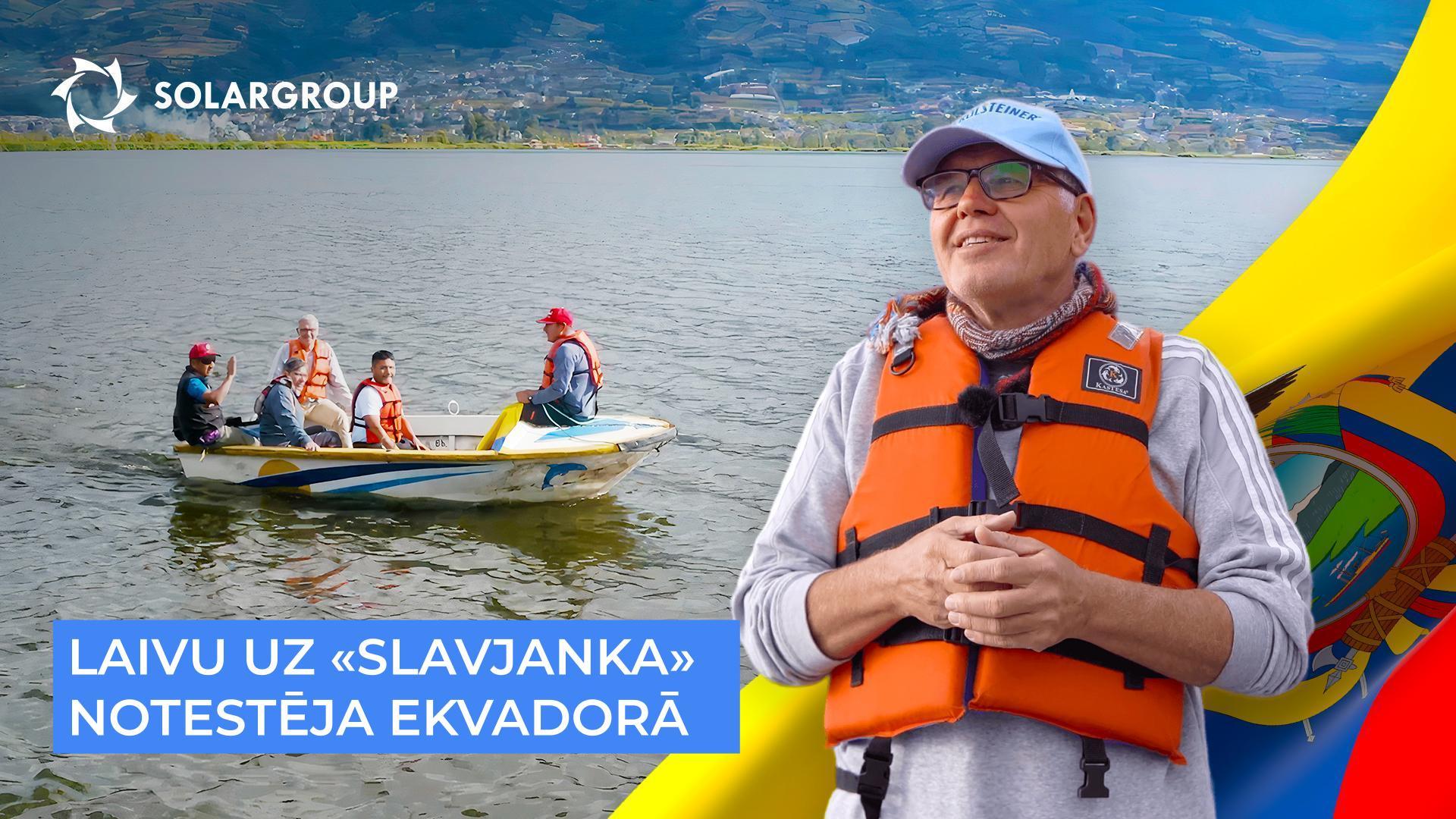 Laivu uz «Slavjanka» notestēja kalnu ezerā San–Pablo