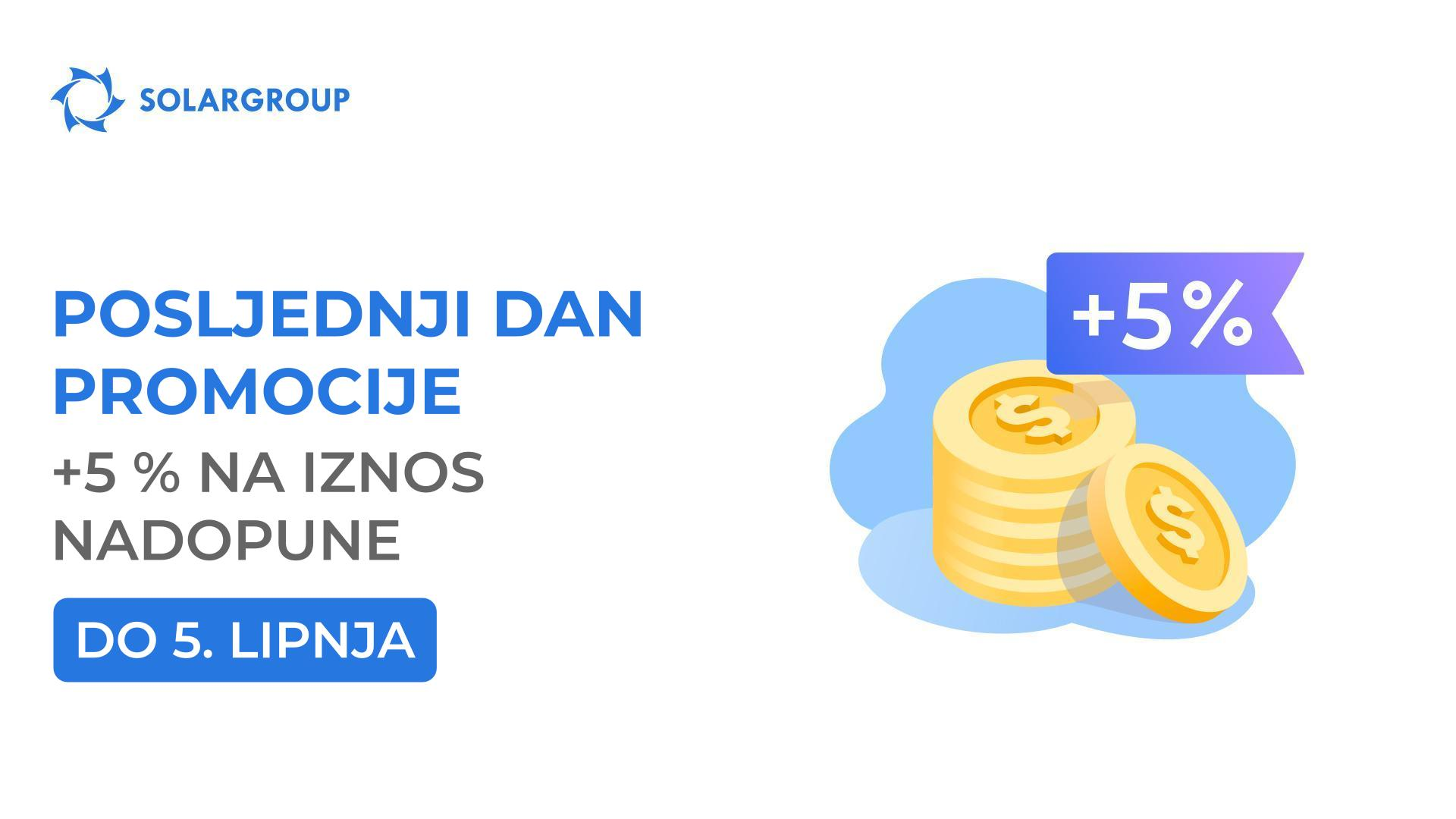 Završava promocija "+5 % za nadopunu računa"