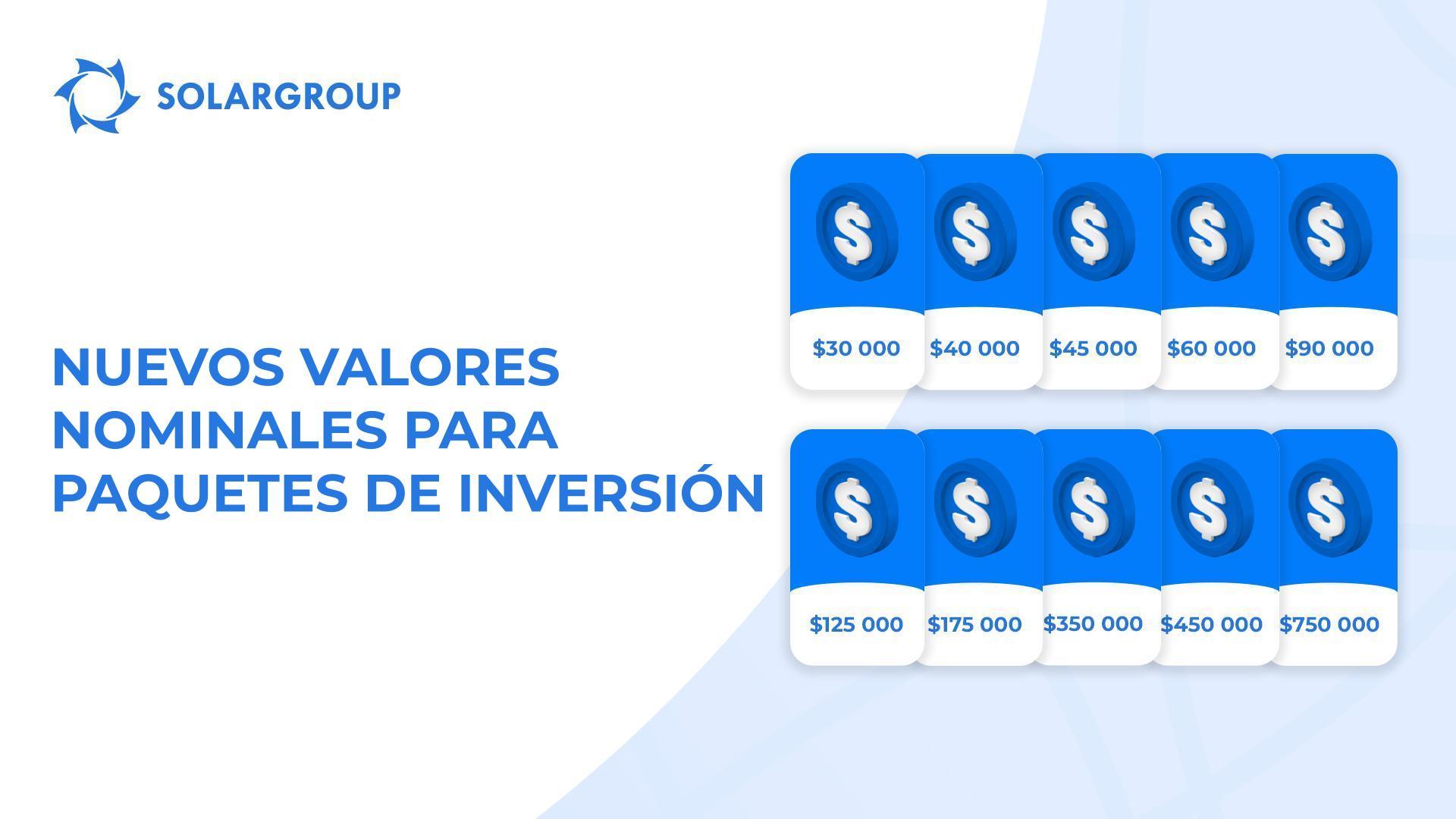 30.000USD y otros 9 valores nominales