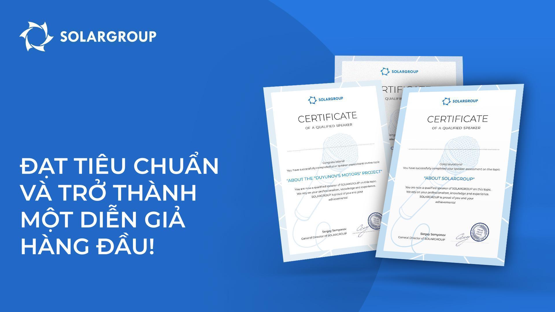 Lấy chứng nhận và trở thành một diễn giả hàng đầu!