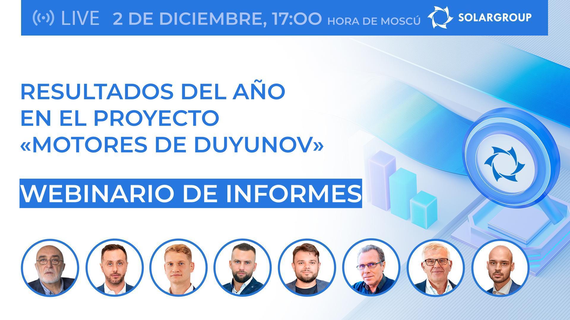 Conéctese mañana mismo al webinario de informes de SOLARGROUP