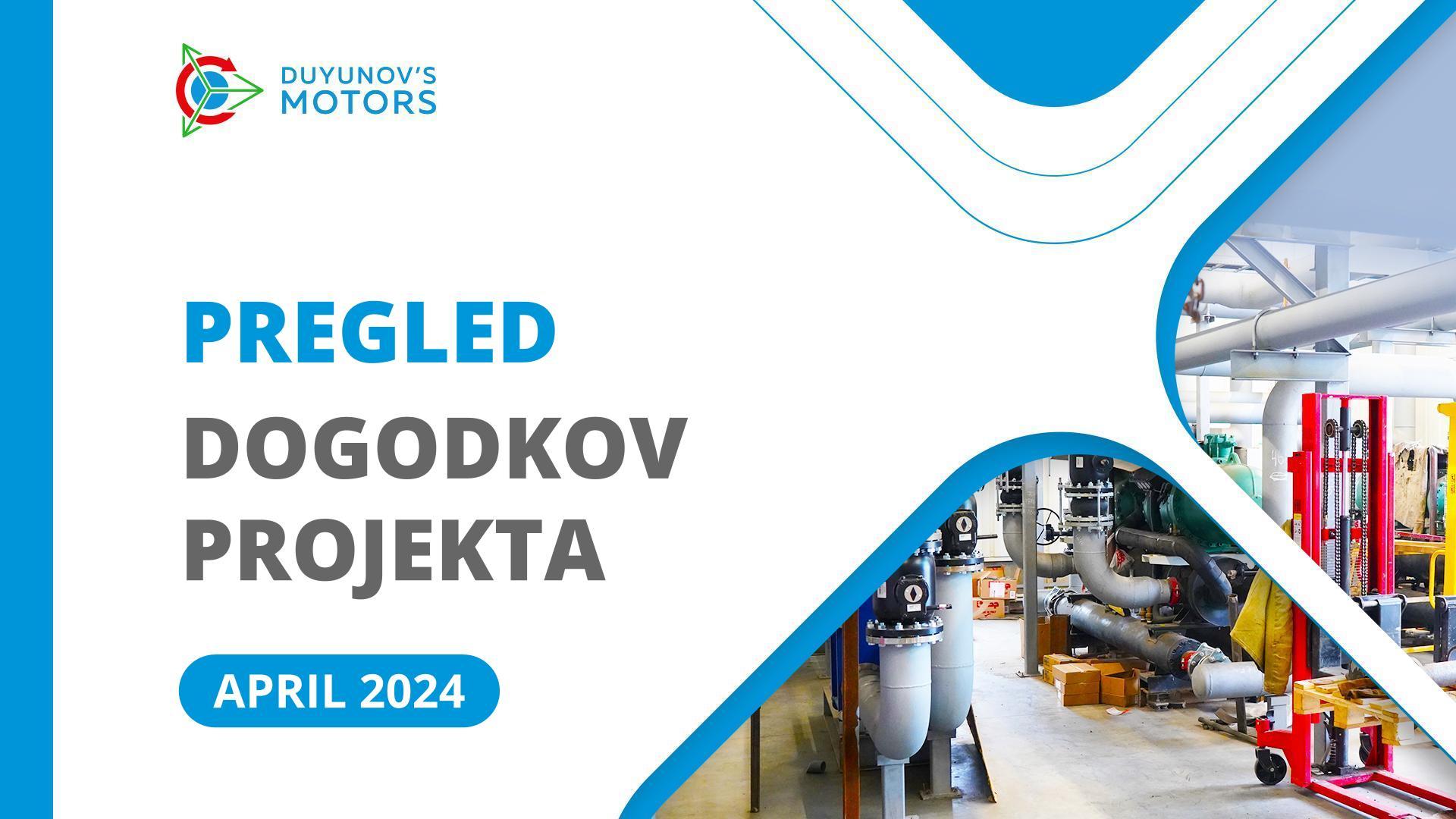 Ključni dogodki projekta v aprilu