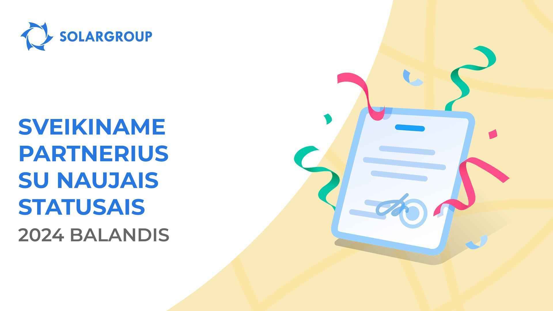 Sveikiname partnerius su naujais statusais!