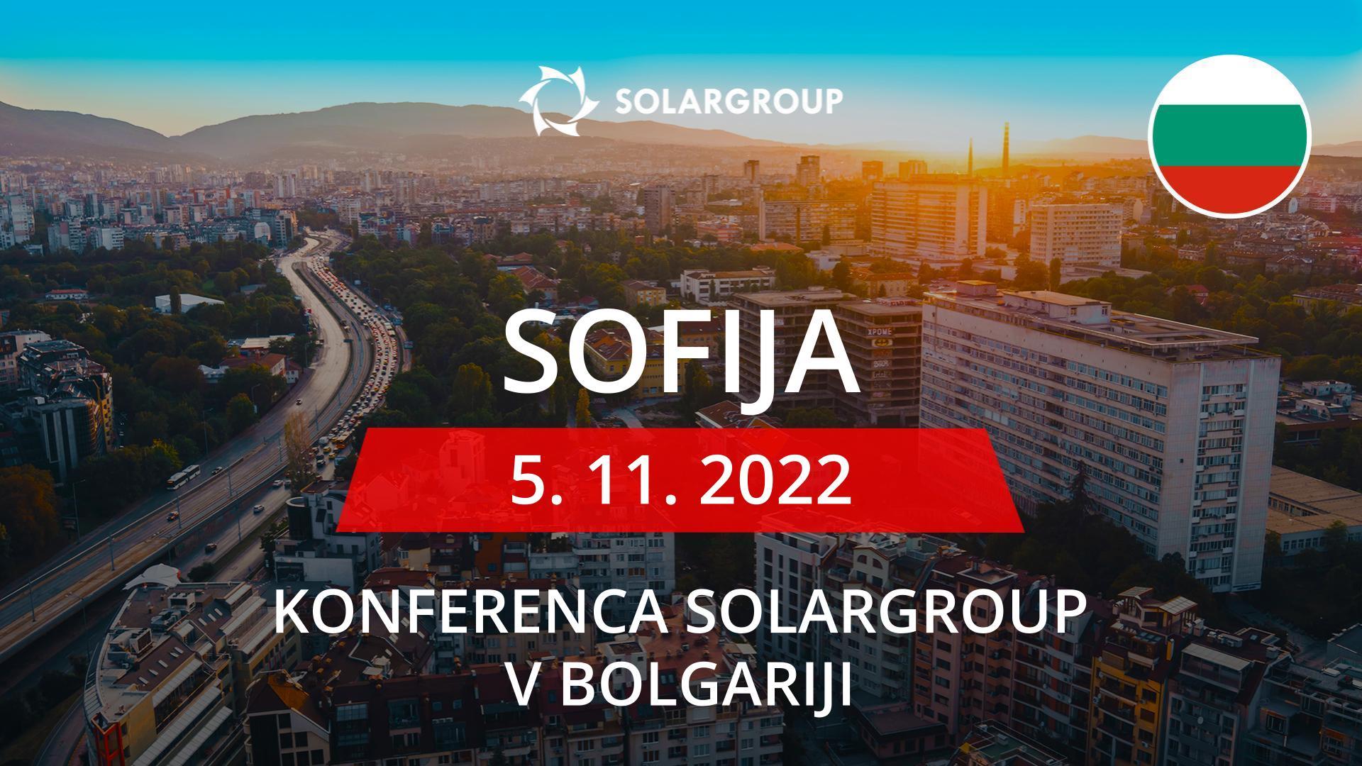 Konferenca SOLARGROUP v Bolgariji | 5. november, Sofija
