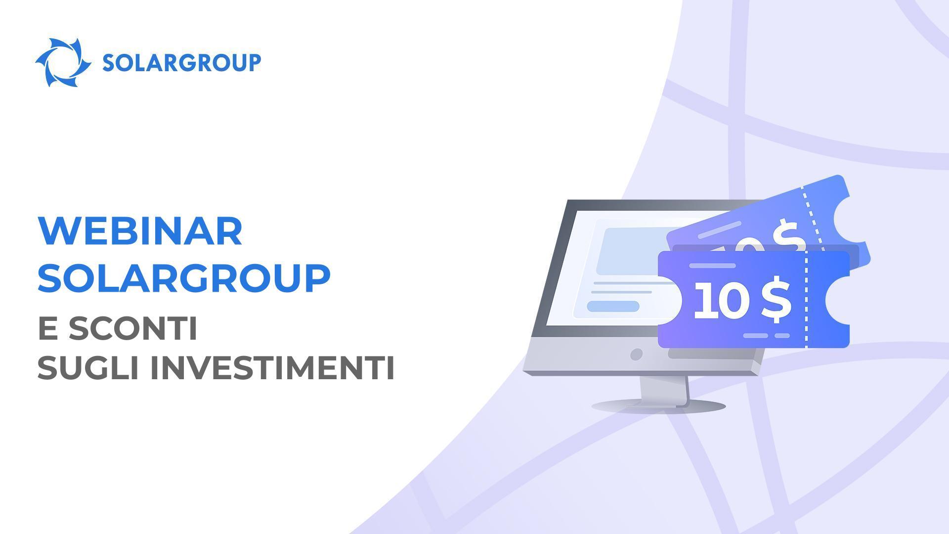Partecipa al webinar e ricevi uno sconto di 10$ per l'acquisto o l'incremento di un pacchetto