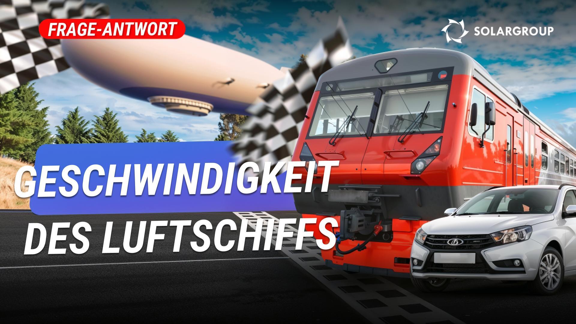 Ist ein Luftschiff schneller als ein Auto und ein Zug? Wird der Bodenverkehr bald durch den Luftverkehr ersetzt?