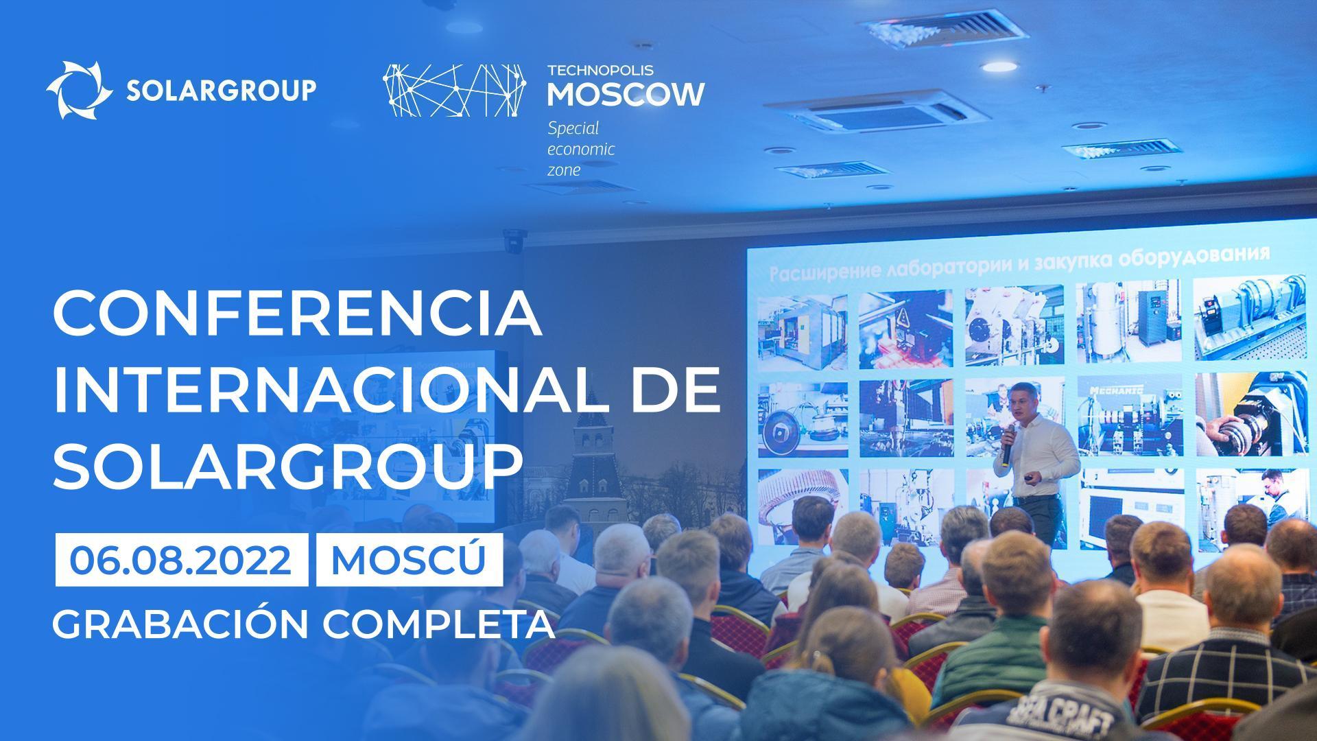 Conferencia de SOLARGROUP: grabación de la transmisión
