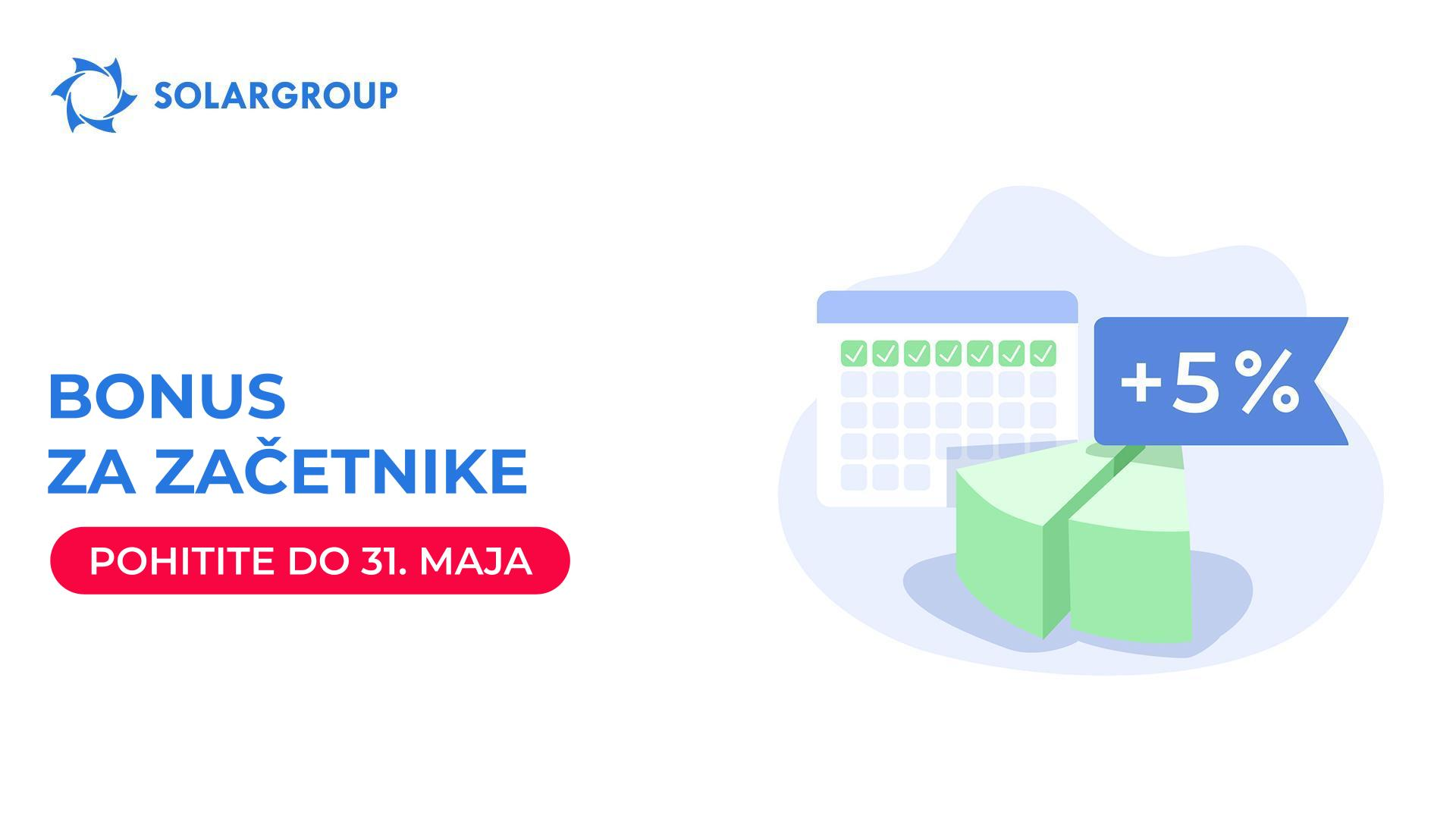 Pohitite in prvič investirajte v projekt in pridobite 5 % več naložbenih deležev