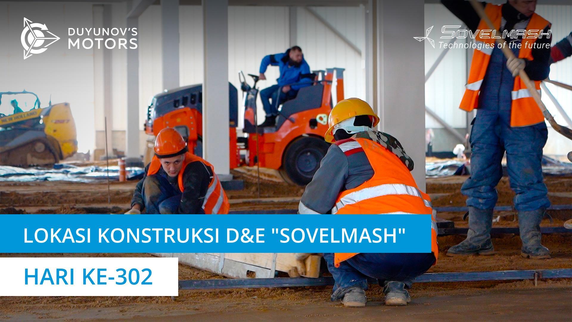 Mempersiapkan "fragmen" kedua untuk mengecor beton lantai di lantai pertama D&E | Hari ke-302