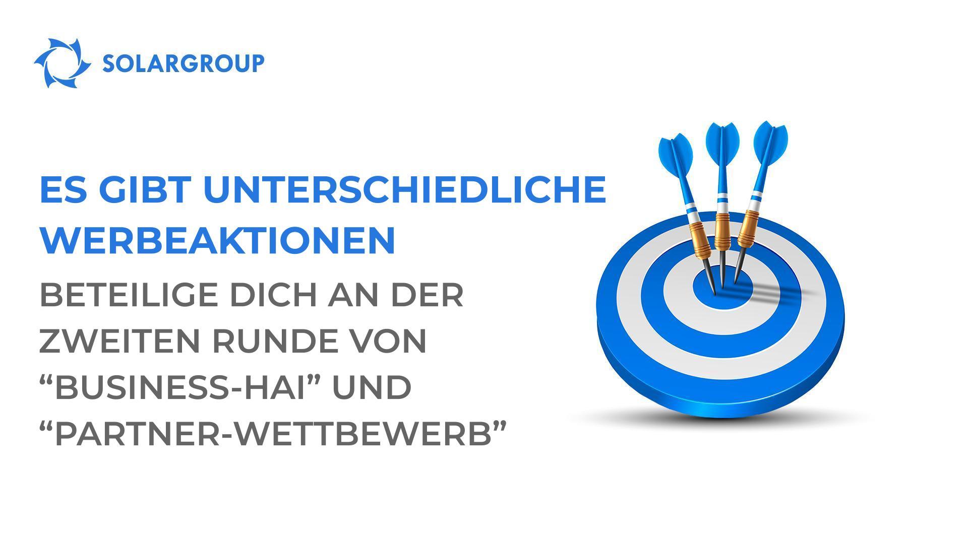 Es gibt unterschiedliche Werbeaktionen