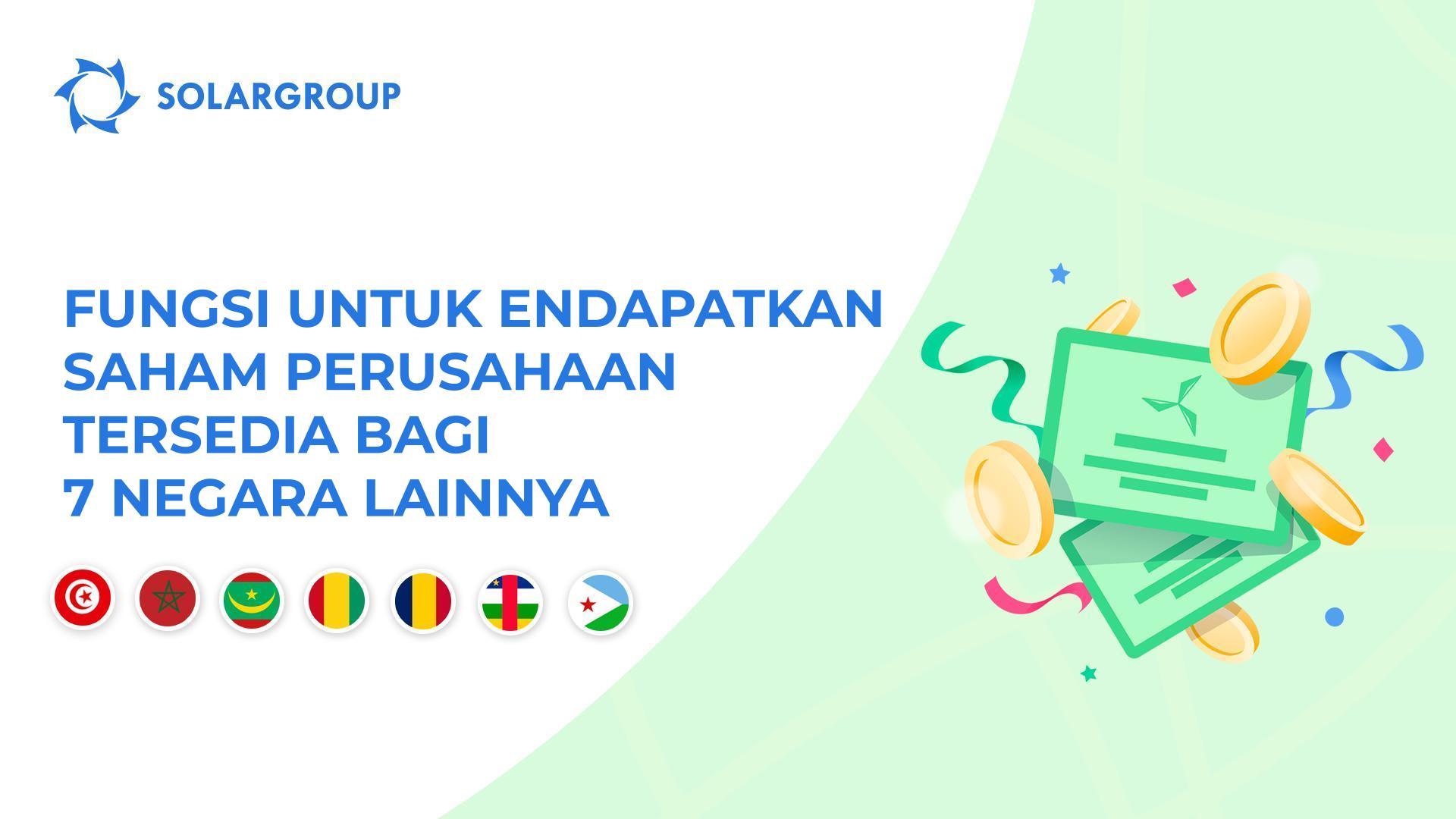 Meluncurkan fungsi di negara-negara berikut: Tunisia, Maroko, Mauritania, Guinea, Chad, Afrika Tengah, dan Jibuti
