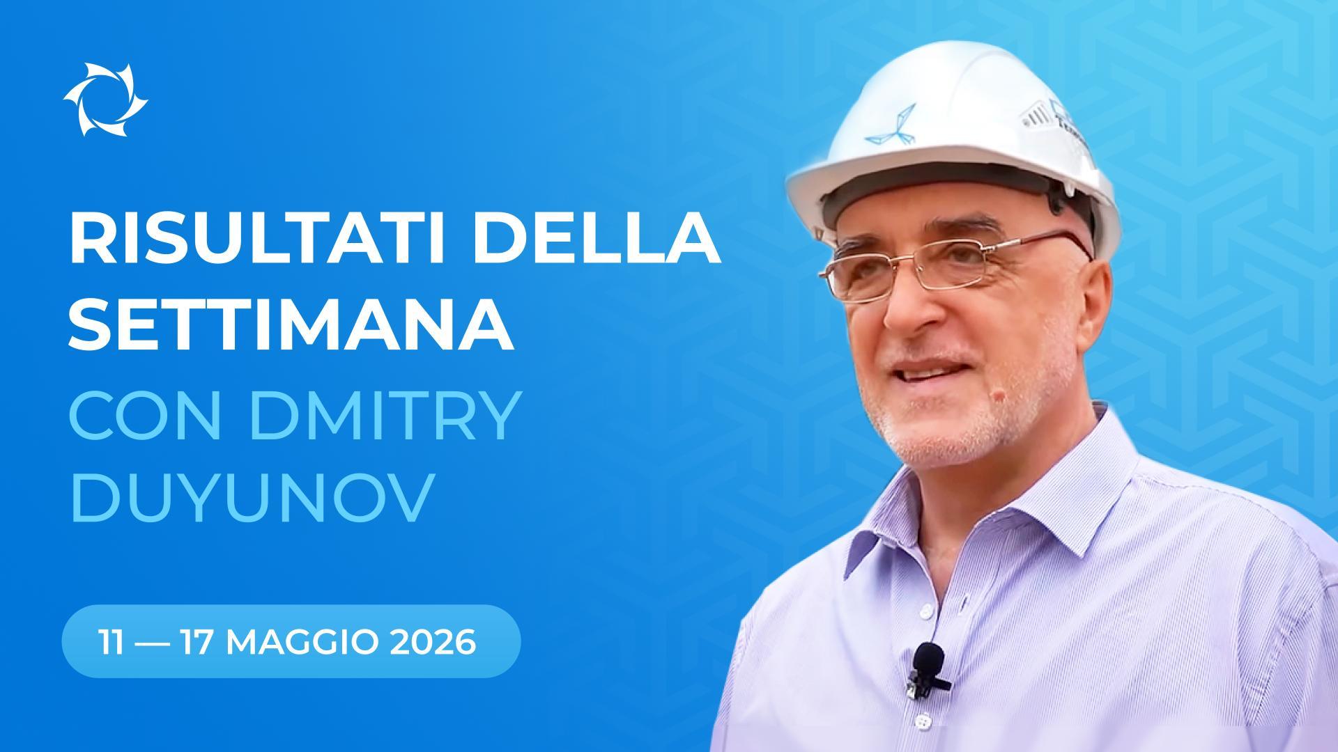 Riepilogo della settimana del progetto «Motori Duyunov»