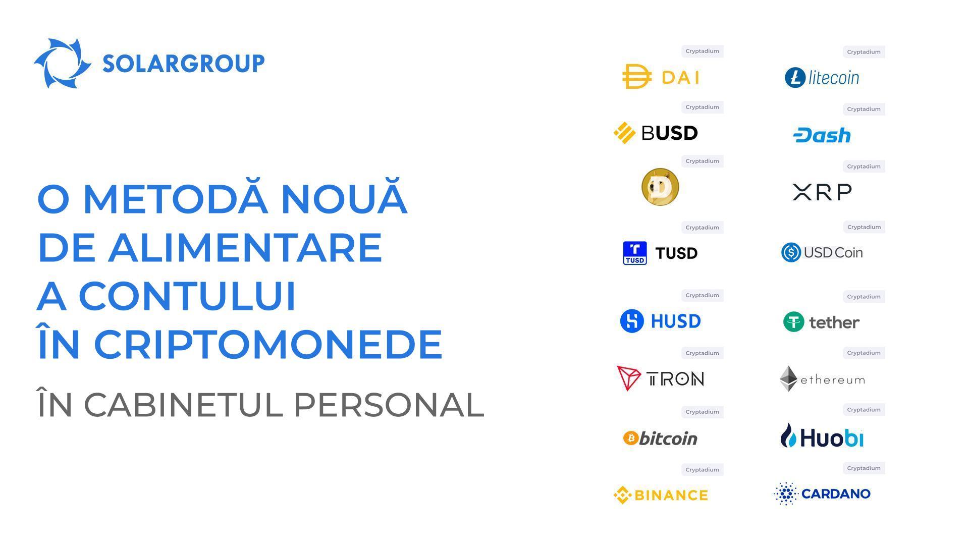 O metodă nouă de alimentare a contului în criptomonede în cabinetul personal