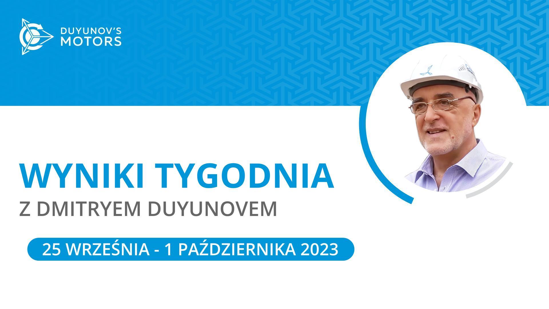 Najważniejsze aktualności projektu Silniki Duyunova w ciągu tygodnia